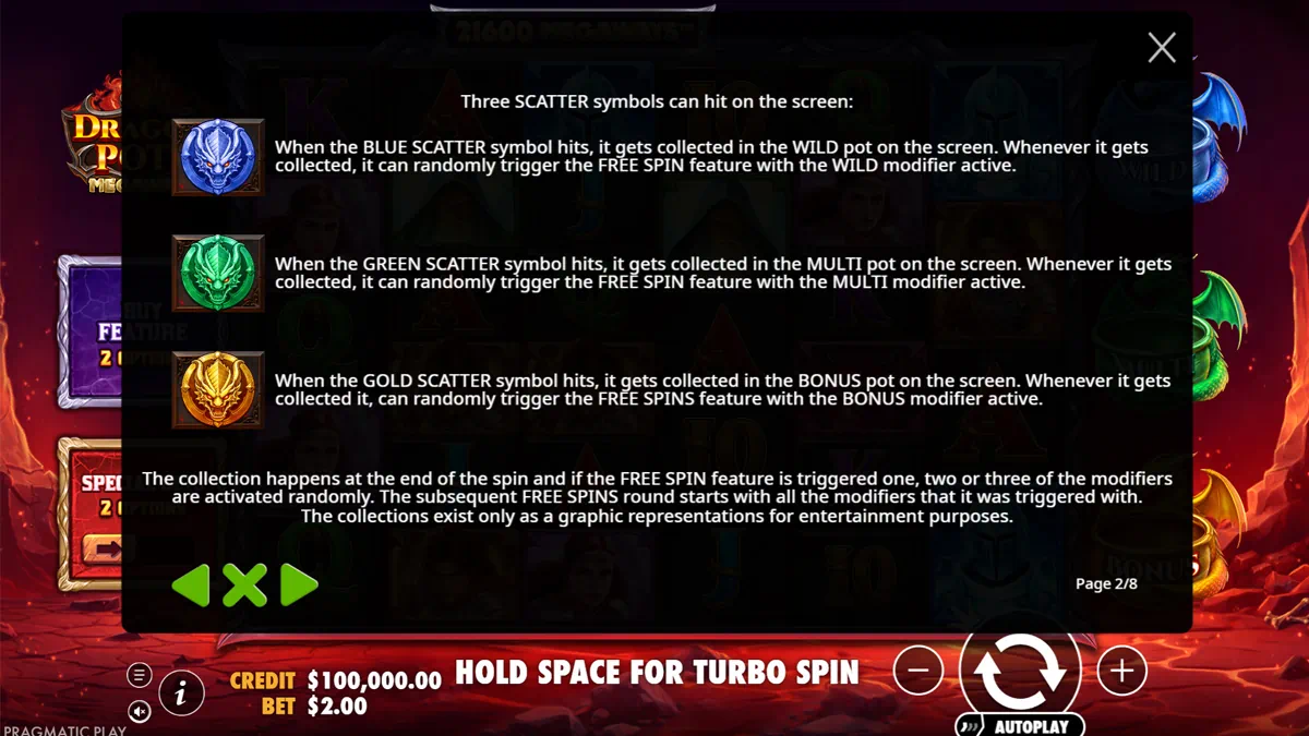 Dragon Pots Megaways — Scatter Symbols