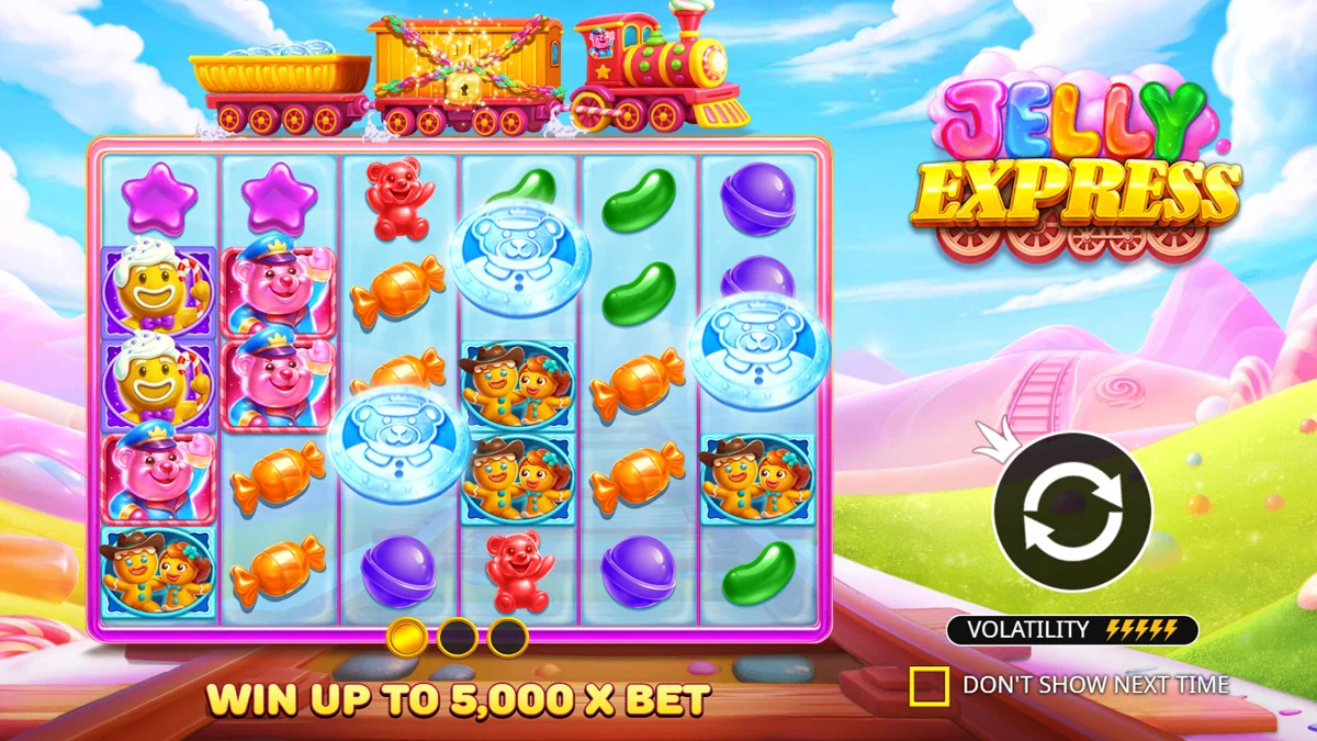 Jelly Express - Start screen and game cover loading interface