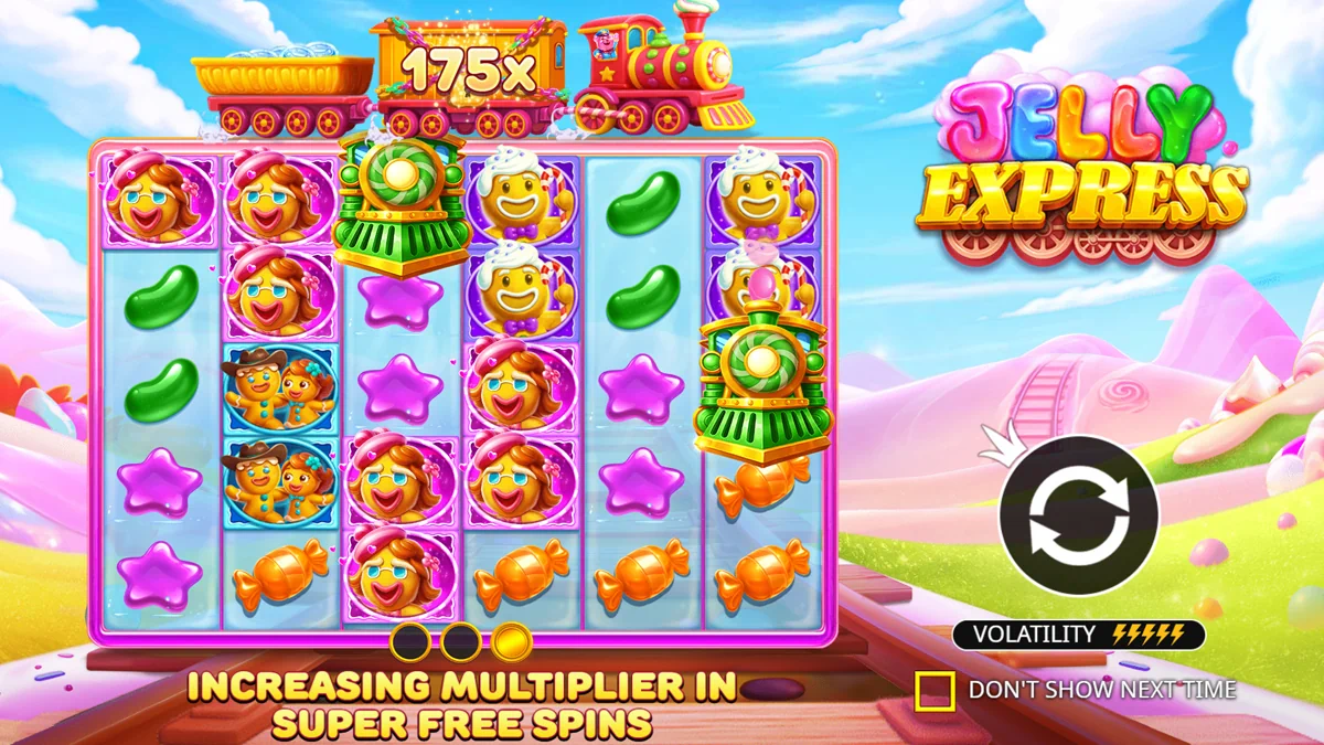 Jelly Express - Symbols and paytable explaining the payout values