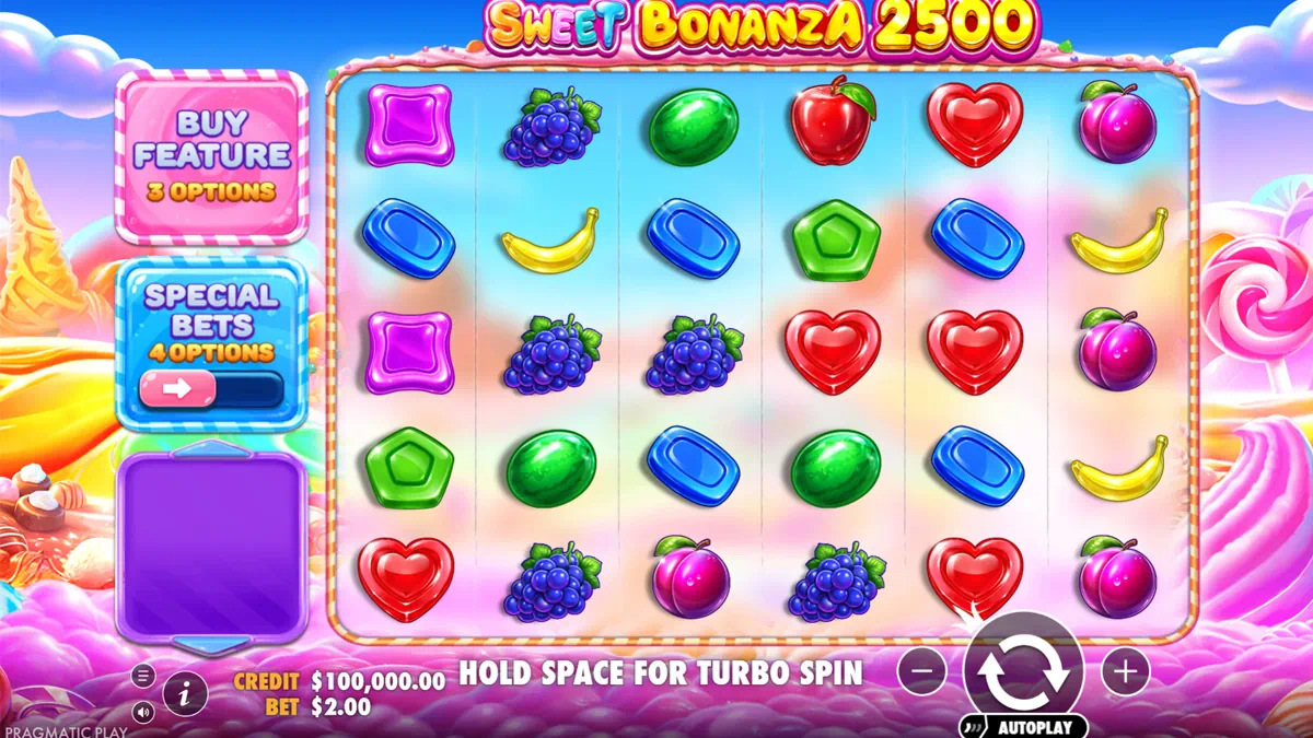 Sweet Bonanza 2500 — Main Game Interface